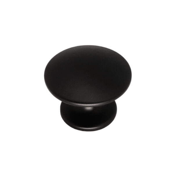 puxador móveis ponto redondo preto fosco 24mm renna 3.650.7333