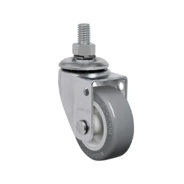 rodízio giratório 2" 210 45kg roda cinza glae