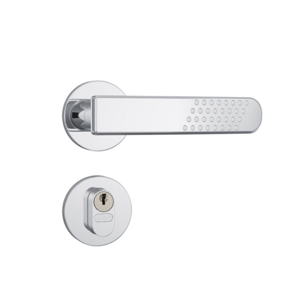 fechadura stam 803/21 externa 40mm roseta redonda inox