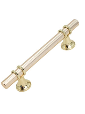 puxados móveis enlace 96mm dourado fosco com base brilho