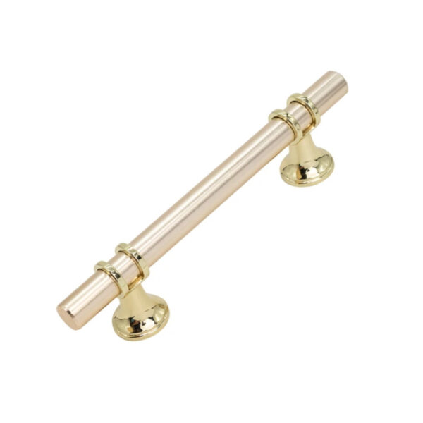 puxados móveis enlace 96mm dourado fosco com base brilho