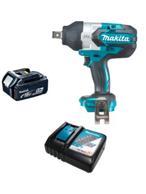 chave de impacto 3/4" 1 bateira 18v 3.ha 1830b com carregador dc18rc dtw1001z promo makita