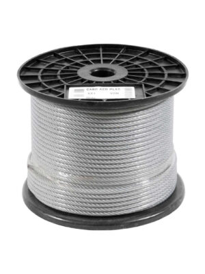 cabo de aço galvanizado 3/16" 6x7 rolo 500 metros