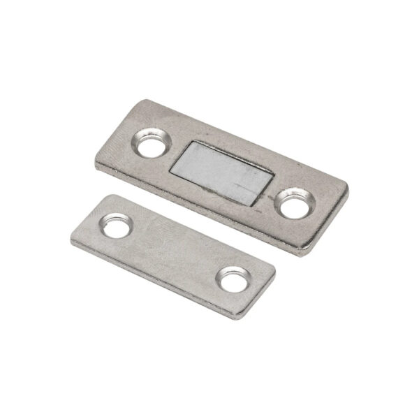 fecho magnético niquelado com parafusos e fita adesiva fecho magnético niquelado com parafusos e fita adesiva