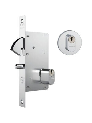 fechadura stam 950 bico papagaio roseta inox 45m