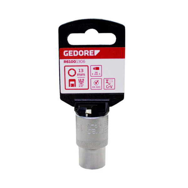 soquete sextavado 1/2" x 13mm gedore red
