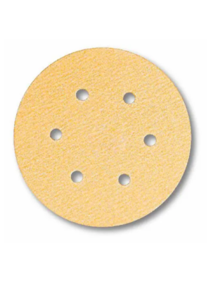 disco lixa com velcro 6" chapeação grão 120 6 furos rhynogrip plus line indasa