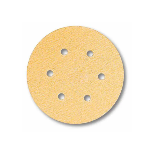 disco lixa com velcro 6" chapeação grão 120 6 furos rhynogrip plus line indasa