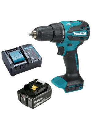 parafusadeira impacto + 1 bateira 3.0a 18v dhp490 1830b + carregador dc18rc makita dhp490z promo