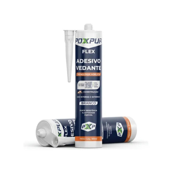 silicone trinca base Água acrílico branco multi uso 400g poxpur