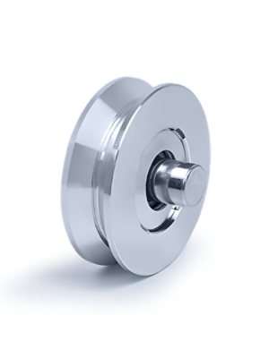 roldana ferro 5" v c/2 rolamento 32mm eixo 20x60