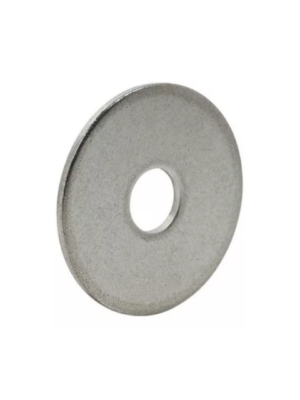 arruela lisa aba larga zincado branco 1/4"x38.00x1.50mm pacote 1kg