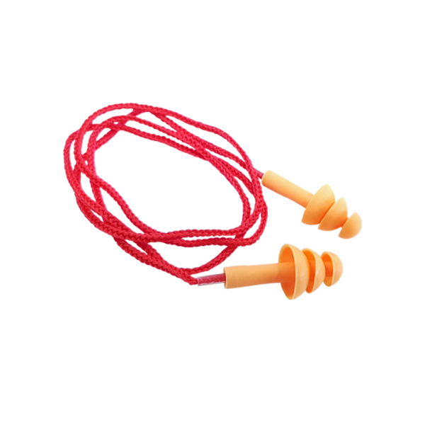 protetor auricular plug silicone com cordão plastcor