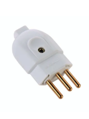 plug macho 10a 2p+t branco tramontina 57402103