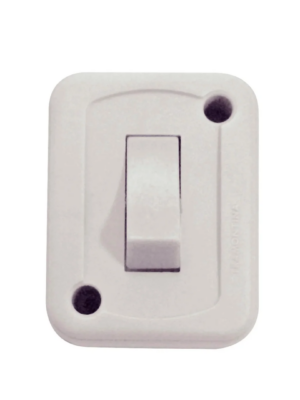 interruptor de sobrepor 1 tecla simples 10 amperes 250v branco tramontina 57400104