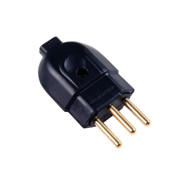 plug macho 10 amperes 2p+t preto tramontina