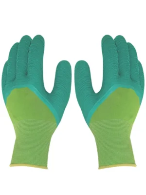 luva poliéster palma corrugada resistente verde t.11 c.a 42.372 plastcor 600.01143
