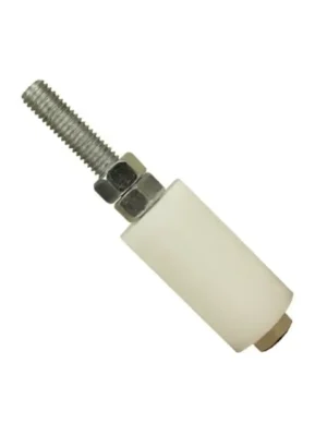 rolete guia de nylon lateral 25x60mm com parafuso 3/8 poletto 2204