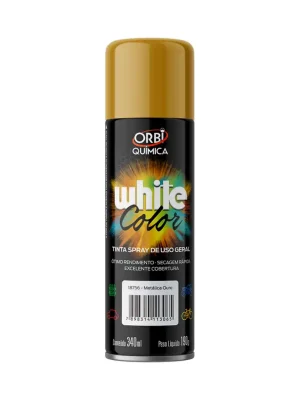 tinta spray ouro 340ml/190g orbi spray 18756
